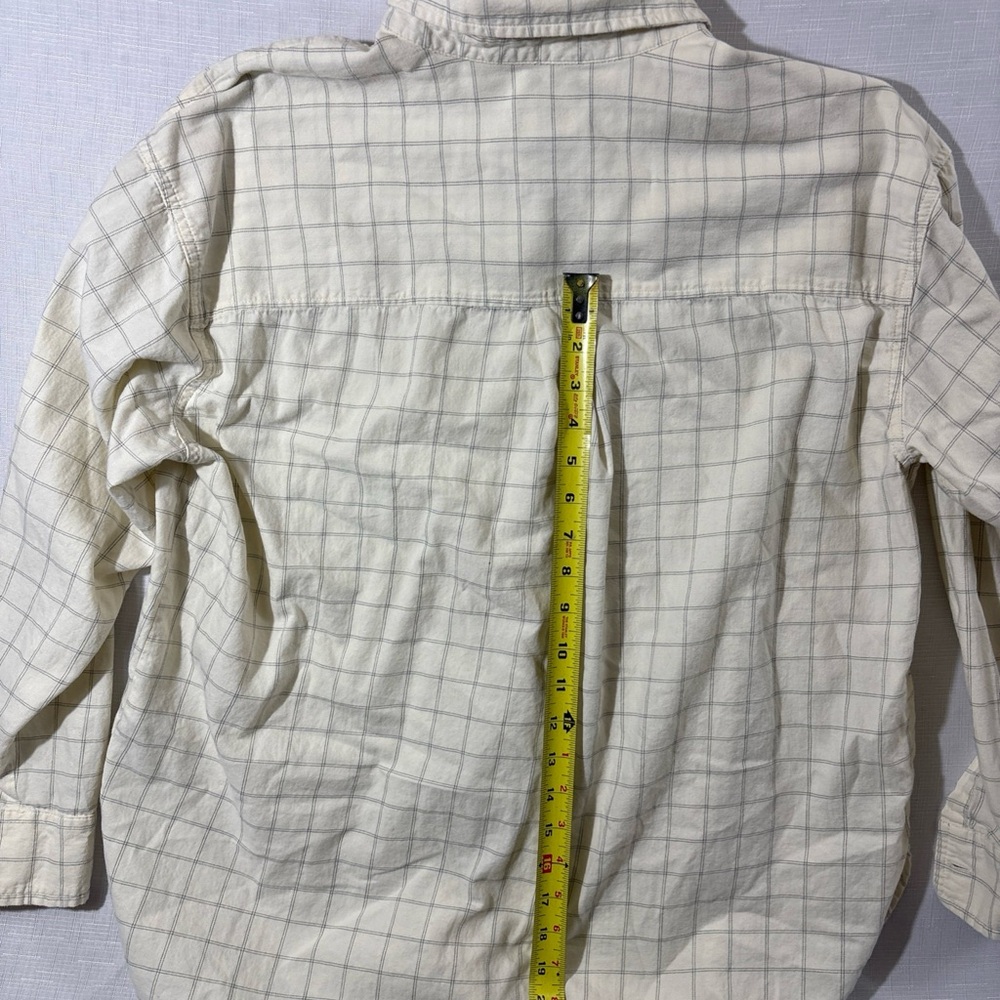 Universal Thread Cream Windowpane Check Button-Down Shirt - Picture 4 of 7